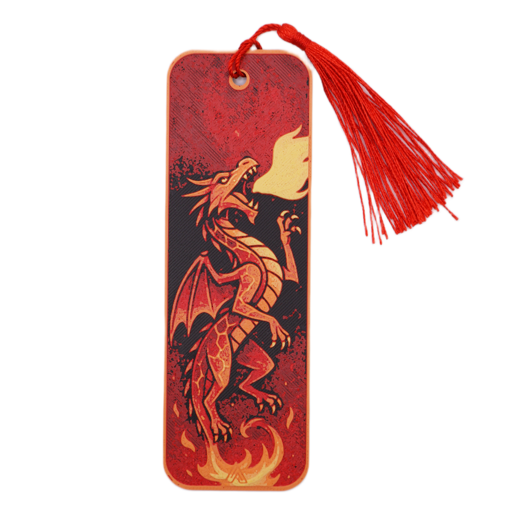 Bookmark Flaming Dragon
